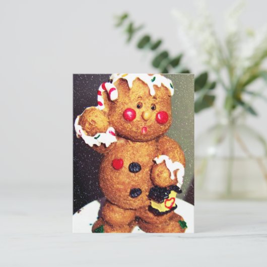 KERSTMIS VAN DE PEPERKOEK FEESTDAGENKAART (Staand voorkant)