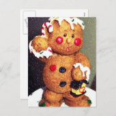 KERSTMIS VAN DE PEPERKOEK FEESTDAGENKAART (Voorkant / Achterkant)