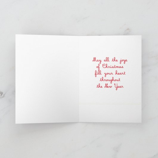 Kerstmis van de plaid draagt Kaart (Binnen)