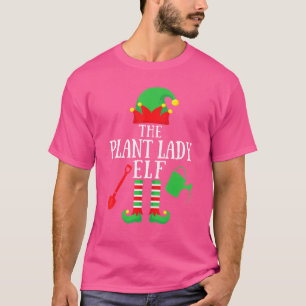 Kerstmis van de Plant Lady Elf Matching Family T-shirt