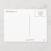 Kerstmis van de  Poinsettia Feestdagenkaart (Achterkant)