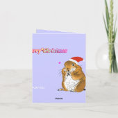 Kerstmis van de prairiehond feestdagen kaart (Achterkant)