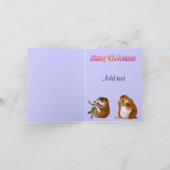 Kerstmis van de prairiehond feestdagen kaart (Binnen)