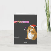 Kerstmis van de prairiehond feestdagen kaart (Achterkant)