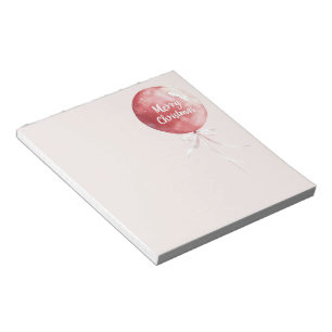 Kerstmis van de Rode Ballon Notitieblok