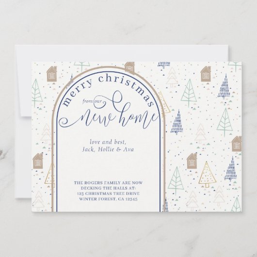 Kerstmis van de Scandinavische bomen uit het New H Aankondiging (Voorkant)