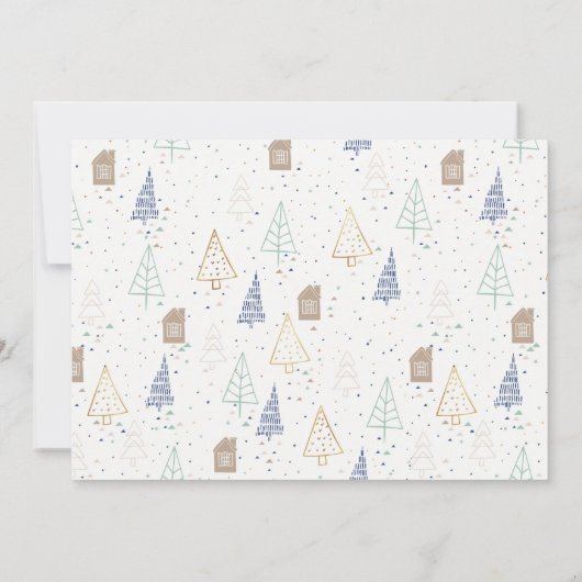 Kerstmis van de Scandinavische bomen uit het New H Aankondiging (Achterkant)