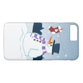 Kerstmis van de sneeuwman & van de Kous Case-Mate iPhone Case (Achterkant (Horizontaal))
