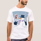 Kerstmis van de sneeuwman & van de Kous T-shirt (Voorkant)