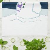 Kerstmis van de sneeuwman & van de Kous Theedoek (Gevouwen)