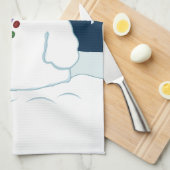 Kerstmis van de sneeuwman & van de Kous Theedoek (Quarter Fold)