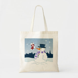 Kerstmis van de sneeuwman & van de Kous Tote Bag