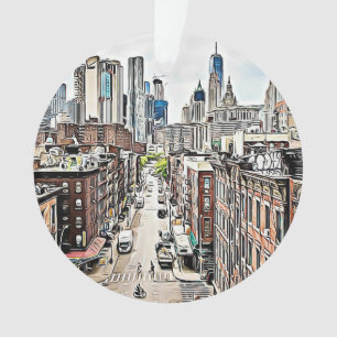 Kerstmis van de Stad NYC Manhattan van New York Ornament