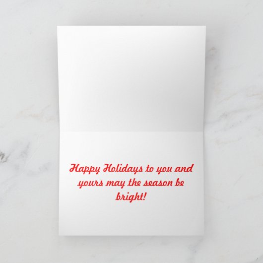 Kerstmis van de Stad van New York Feestdagen Kaart (Binnen)