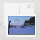 Kerstmis van de Ster van de ochtend Feestdagenkaart (Voorkant / Achterkant)