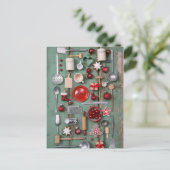 Kerstmis van de Stijl van het land Feestdagenkaart (Staand voorkant)