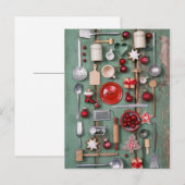 Kerstmis van de Stijl van het land Feestdagenkaart (Voorkant / Achterkant)