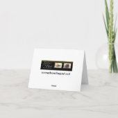 Kerstmis van de Strijd van de sneeuwbal Feestdagen Kaart (Achterkant)