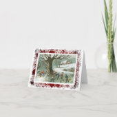 Kerstmis van de Strijd van de sneeuwbal Feestdagen Kaart (Voorkant)