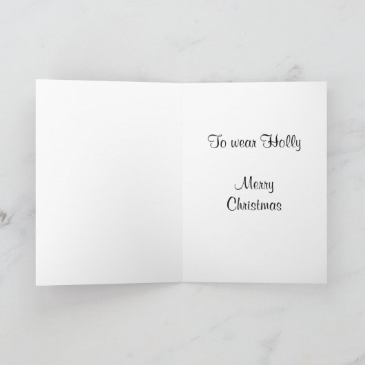 Kerstmis van de tekkel feestdagen kaart (Binnen)