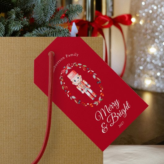 Kerstmis van de Tinnen Soldaat Cadeaulabel