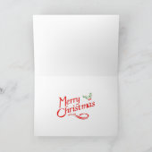 Kerstmis van de tram feestdagen kaart (Binnen)