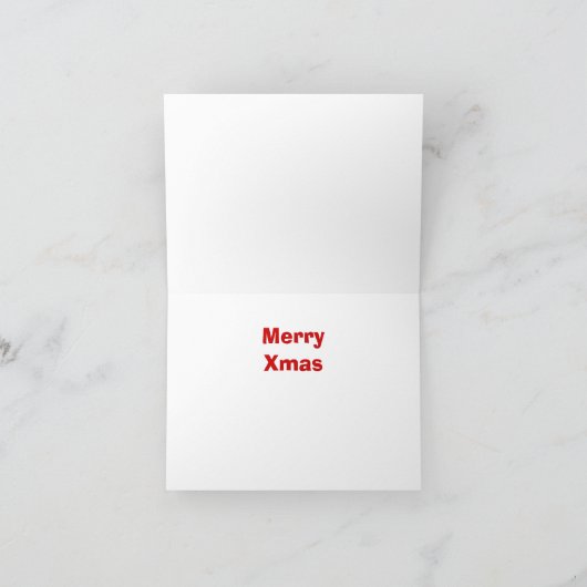 Kerstmis van de uil feestdagen kaart (Binnen)