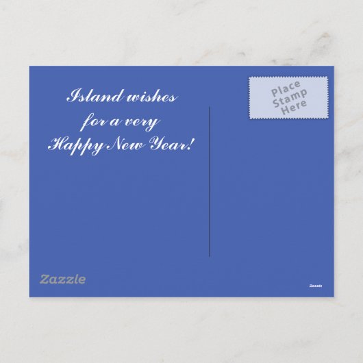 Kerstmis van de Veerboot van de Haven van de Feestdagenkaart (Achterkant)