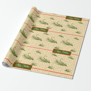Kerstmis van de Visserij van de vlieg Cadeaupapier