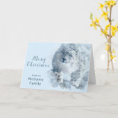 Kerstmis van de Waterverf van de Luipaard van de Kaart (Gele Bloem)