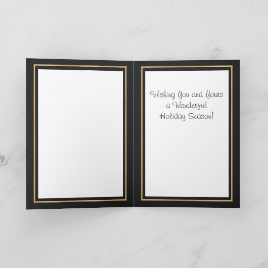 Kerstmis van de Zilverreiger Feestdagen Kaart (Binnen)