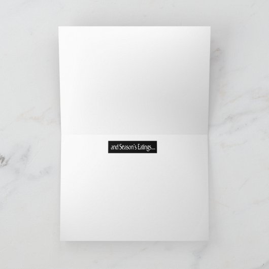 Kerstmis van de Zombie Feestdagen Kaart (Binnen)