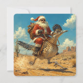 Kerstmis van de Zuidwestelijke Santa Roadrunner (Voorkant)