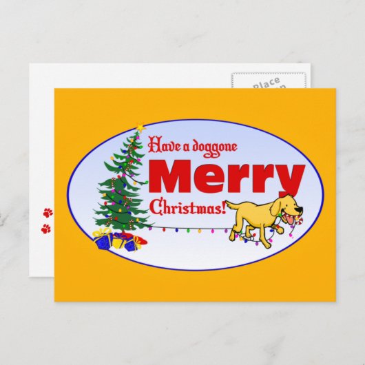 Kerstmis van Doggone | Briefkaarten (Voorkant / Achterkant)