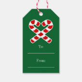Kerstmis van en naar cadeau labels met touw cadeaulabel (Voorkant)