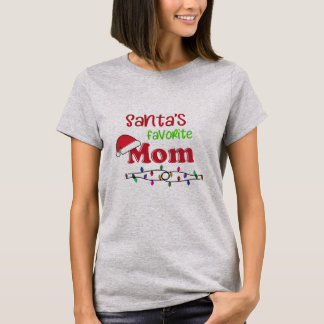 Kerstmis van favoriete mam t-shirt