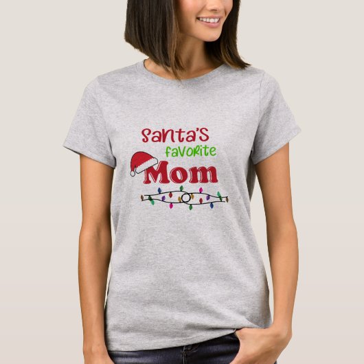 Kerstmis van favoriete mam t-shirt (Voorkant)