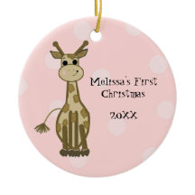 Kerstmis van giraffenbaby