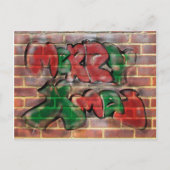 Kerstmis van Graffiti Feestdagenkaart (Voorkant)