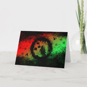 Kerstmis van Grunge Feestdagen Kaart