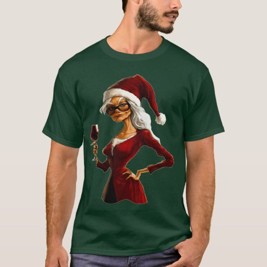 Kerstmis van heksen grappig t-shirt (Voorkant)