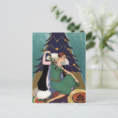 Kerstmis van het art deco, Pascaline in Feestdagenkaart (Staand voorkant)