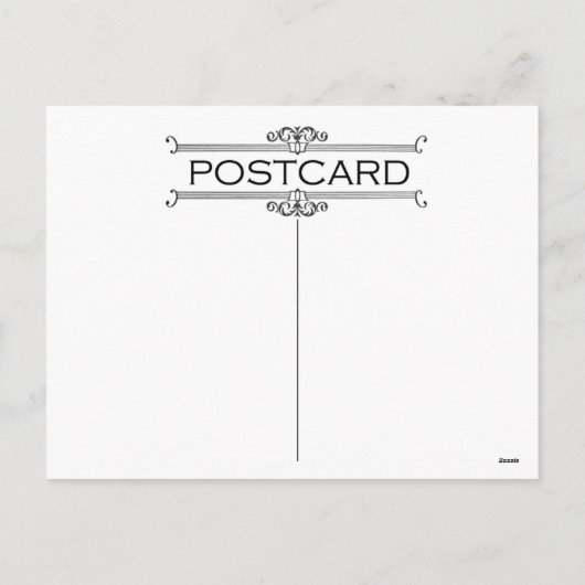 Kerstmis van het art deco, Pascaline in Paars, Feestdagenkaart (Achterkant)