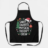 Kerstmis van het favoriete fysiotherapie team van schort (Voorkant)