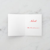 Kerstmis van het Glas in lood van het Gezoem van Feestdagen Kaart (Binnen)