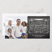 Kerstmis van het Heilige Schrift van het bord Feestdagenkaart (Voorkant / Achterkant)