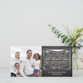 Kerstmis van het Heilige Schrift van het bord Feestdagenkaart (Staand voorkant)