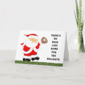 Kerstmis van het honkbal feestdagen kaart (Voorkant)