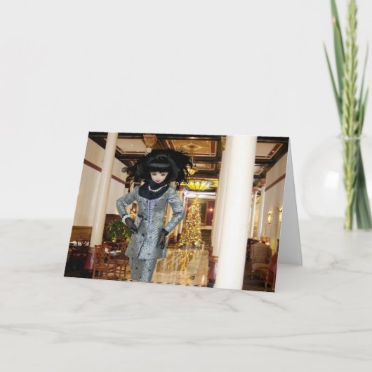 Kerstmis van het Hotel van Driskill van Verdi in Feestdagen Kaart (Voorkant)