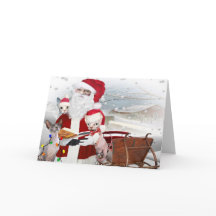 Kerstmis van het Katje van Sphynx met Kerstman